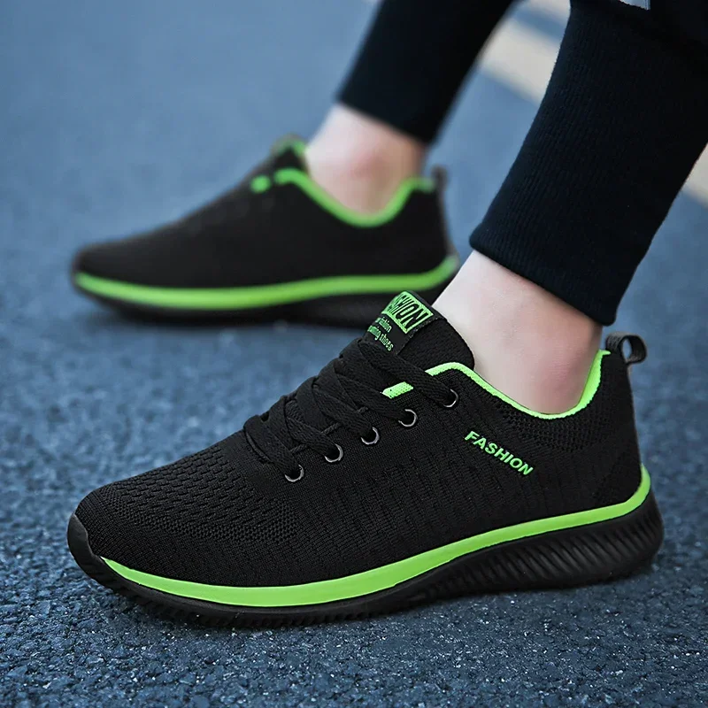 

Lovers Casual Shoes Summer Mesh Sneakers Comfort Flat Bottom Running Shoes Soft Sole Training Shoe Durable Work Shoe Size 36-48