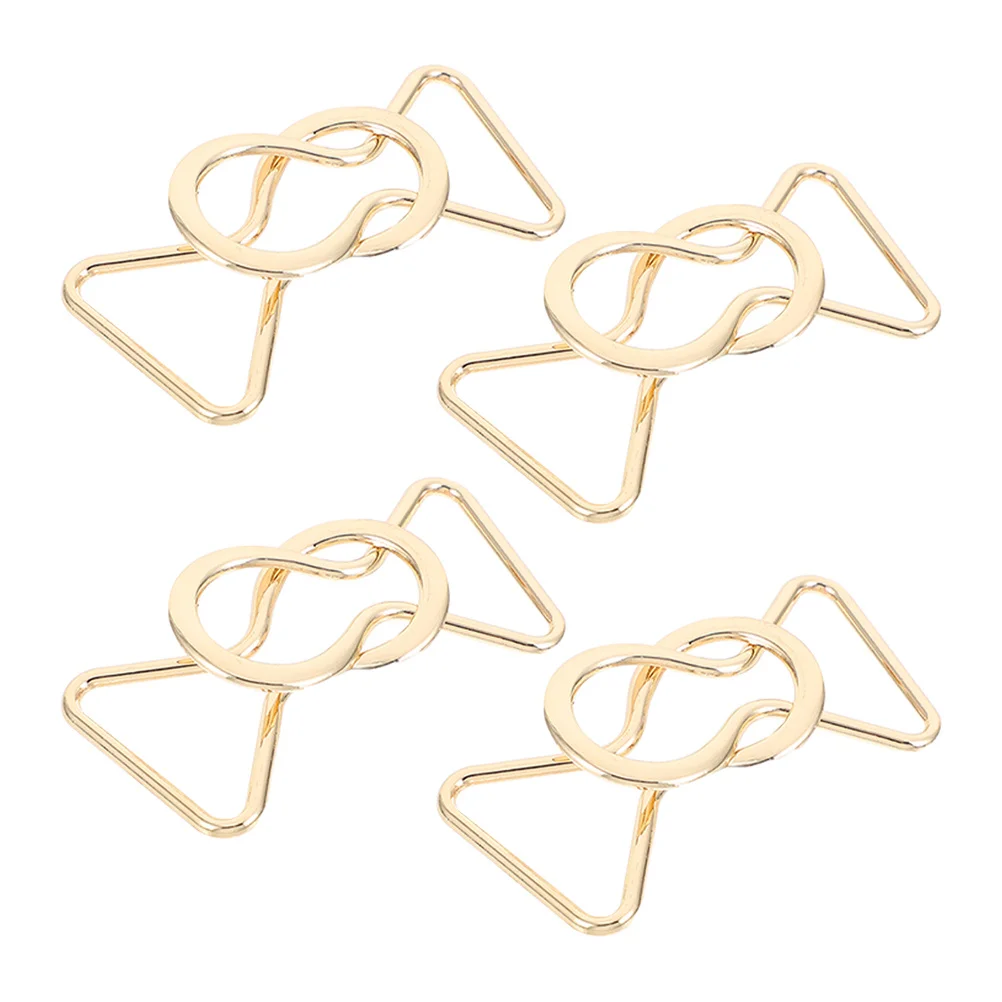 4 أزواج من أبازيم حزام الخصر المعدنية المصنوعة من سبيكة مشبك حزام مزخرف بديل لحمالات فستان السراويل إكسسوارات الملابس ذاتية الصنع