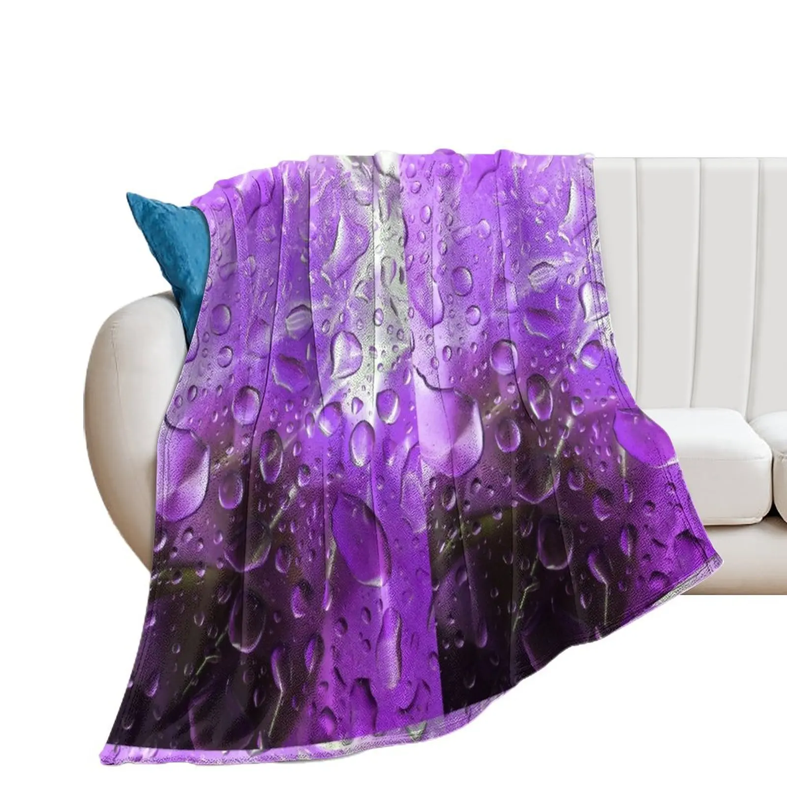 

Purple Rain Throw Blanket Polar Picnic Decorative Beds anime Blankets