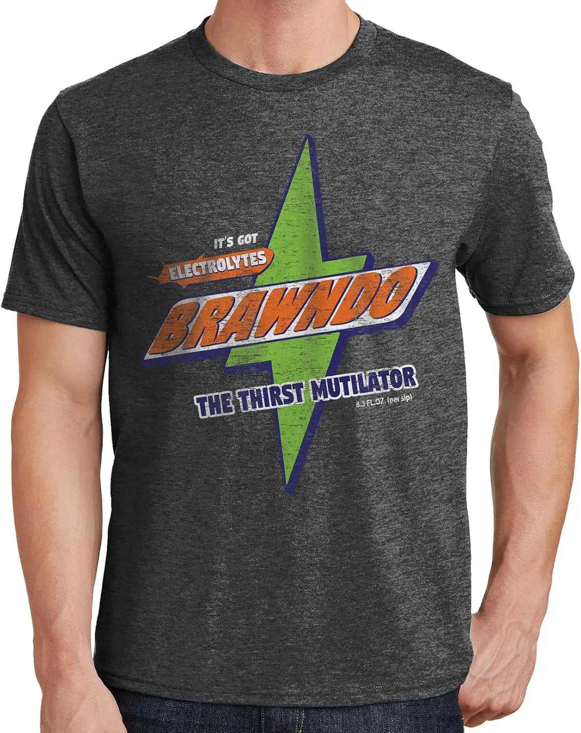 Brawndo T-Shirt Distressed It's Got Electrolytes 4021 funny Short Sleeve Tshirt Streetwear