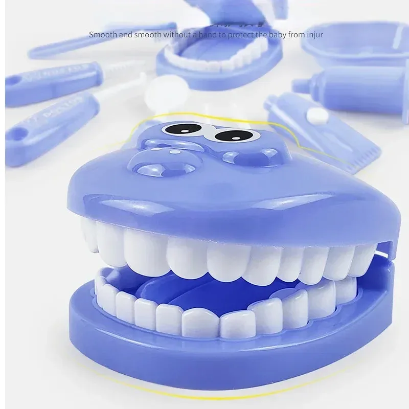 Dental Role Play Kit - Kids Dentist Toy with Teeth Model, Montessori Doctor Pretend Play for Parent-Child Interaction