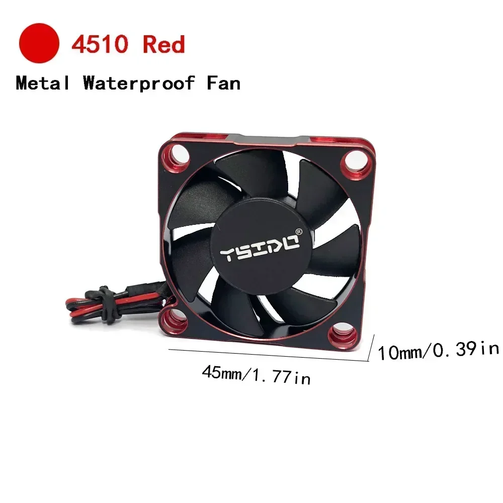 4510 Motore Brushless Dissipatore di Calore 45mm Ventola di Raffreddamento Ad Alta Velocità 14000RPM Ventola Fredda per 1/8 1/10 1/12 RC Auto 3650 3660 4274 4292 Motore
