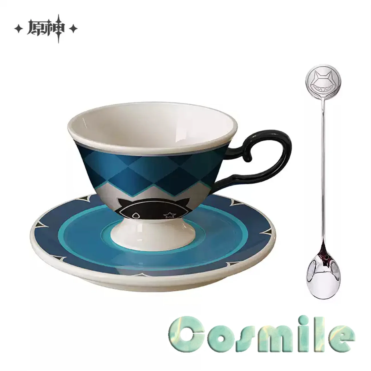 

Genshin Impact Официальный оригинальный Lynette リ изменений 리넷 Afternoon Tea Cup Saucer Set Кофейная чашка Чашка для чая