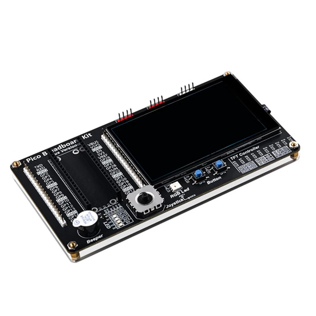 Kit de módulo de tela de toque para Raspberry Pi Pico/Pico W Módulo de placa de expansão Kit de indicador LED de tela IPS TFT de 3,5 polegadas - L47A