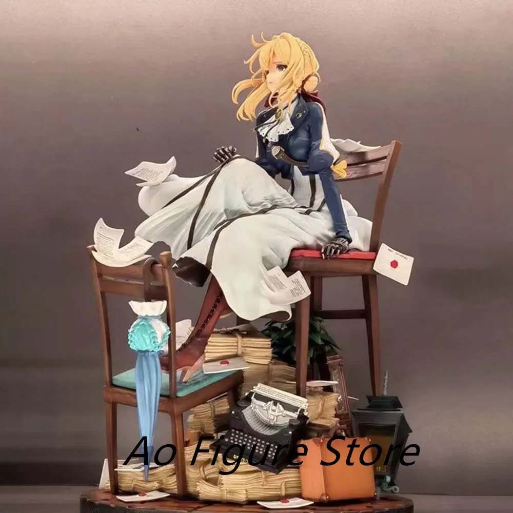 27cm Anime Violet Evergarden Figures Violet Figure Pvc Models Gk Statue Ornament Collectible Toys Decoration Dolls Child'S Gifts