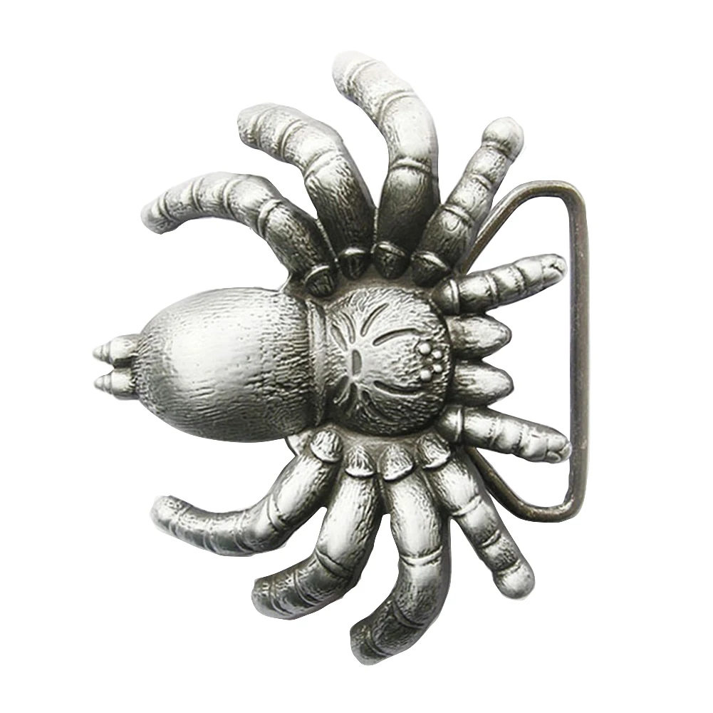 Antique Silver Cut Out Spider Belt Buckle Boucle de ceinture BUCKLE-3D011AS Free Shipping