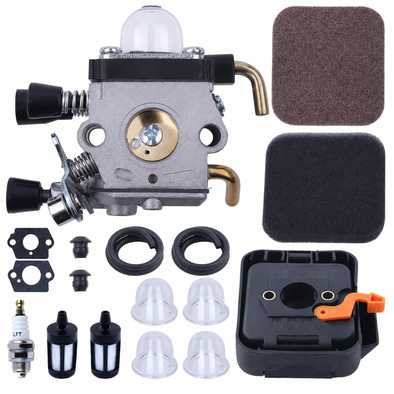 Carburetor Air Filter Fuel Line Spark Plug Kit For Stihl HS75 HS80 HS85 HL75 KM85 FC75 FC85 Hedge Trimmer C1Q-S71 S143 S153 S186