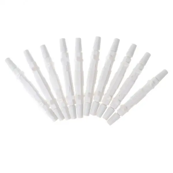2x Fiber Optic Cable Protection Case with Heat Shrink Tubing in White