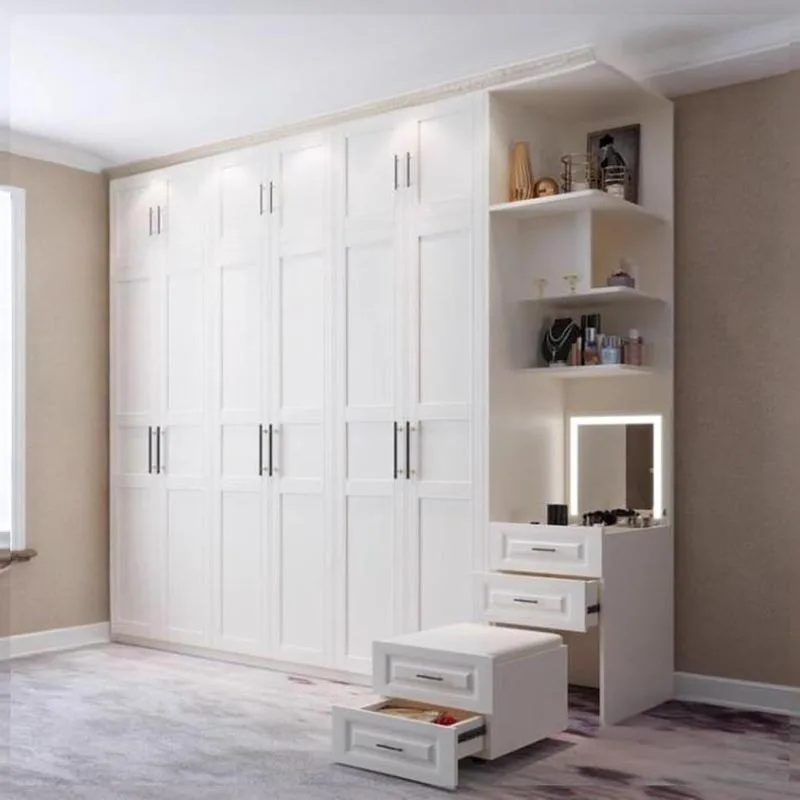 

Sliding Doors Wardrobes Organiser Elegant Storage Wooden Luxury Bedroom Wardrobe Storage Set Home Kleding Kast Bedroom Furniture