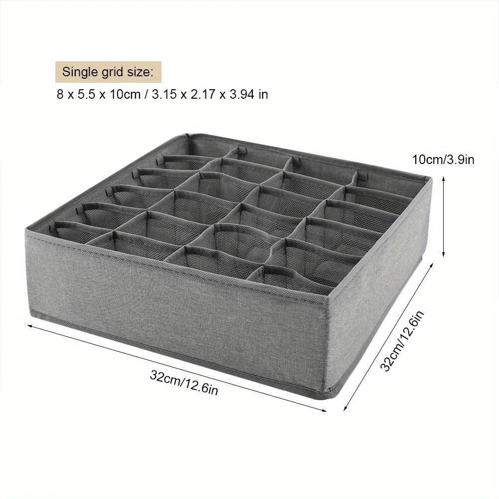 

Foldable Fabric Storage Box Set of Three Underwear Socks Clothes Organizer Box Home Use Jewelry Packaging And Display Tools