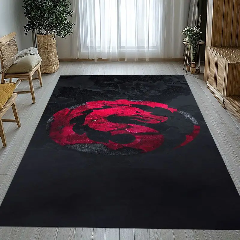 Fighter Mortal Kombat Game Movie Soft Non-Slip Large Area Rug for Living Room,Bedroom Playroom Carpet Mat for Sofa,Home Decor