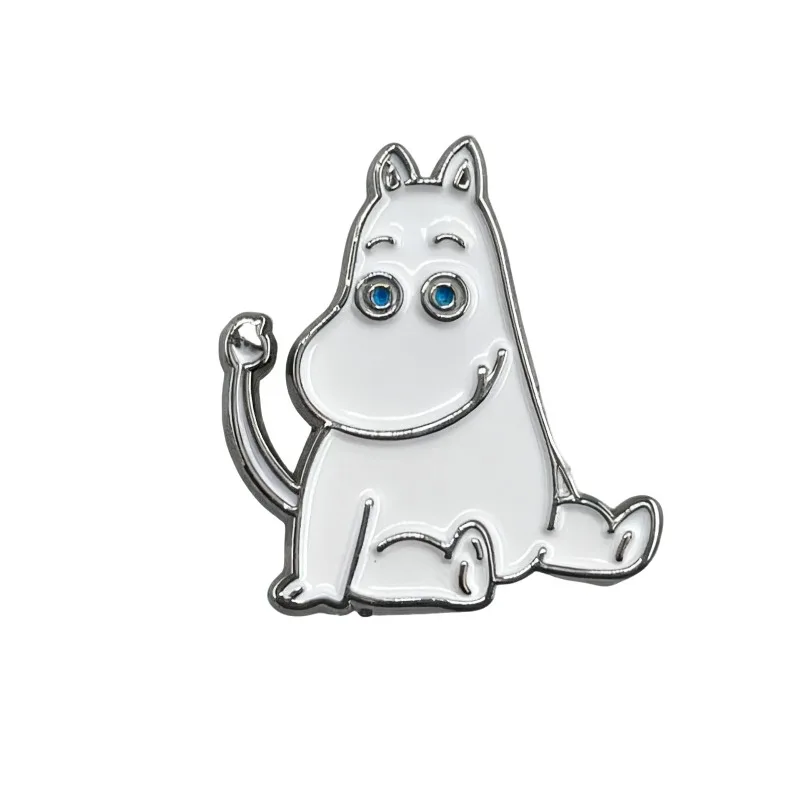 

New Cute Moomin Cartoon Enamel Pin – Zinc Alloy Brooch Lovely Backpack Accessory Bag Gifts