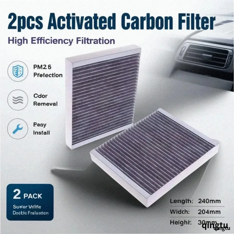 2pcs/ Cabin Air Filter For BYD Sealion 07 06 GT 05 Song L Pro DMi 2024 2025 JMC Yuhu 7 9 2.0 Yusheng S350 WM E5 2022 A/C parts