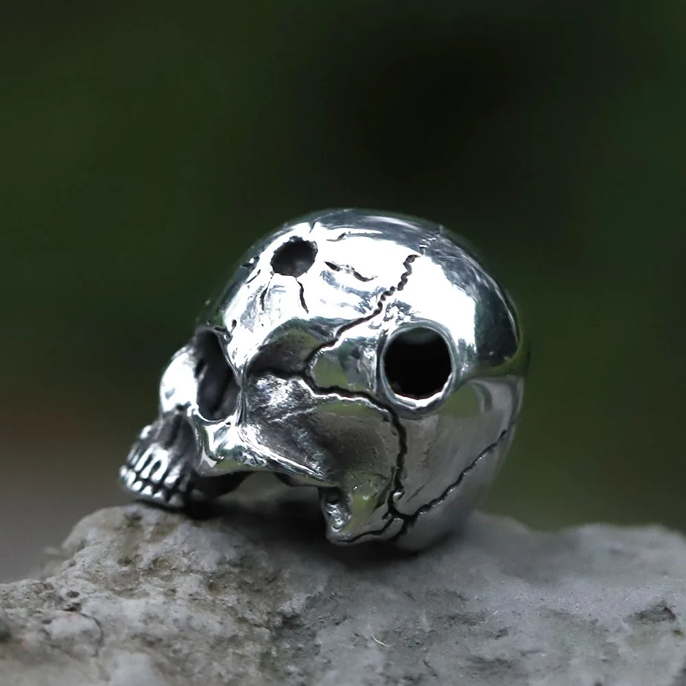 2022 NEW Men's 316L stainless-steel Vintage super punk skull biker Pendant Necklace fashion Jewelry free shipping - view 5