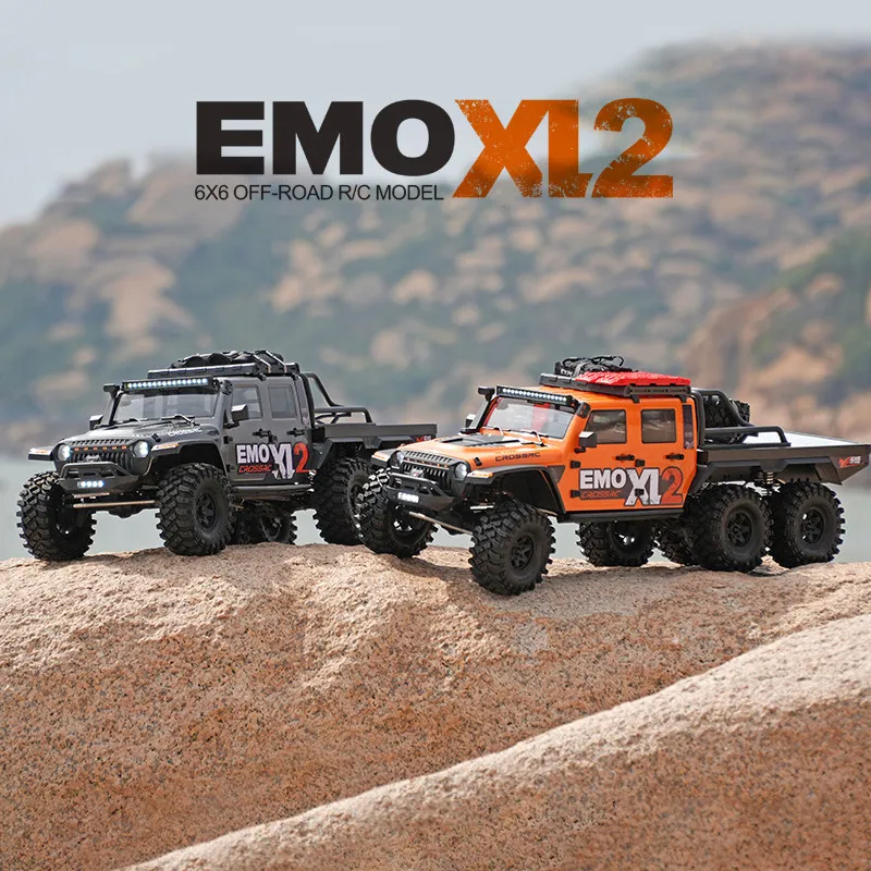 CROSSRC EMO XL2 Big Mustang Brushless 6X6 Remote Control Electric Climbing Off-Road Vehicle 1:8 6WD RC With Differential Lock