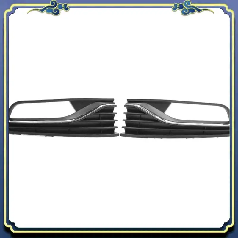 

AU16-Front Bumper Lower Left And Right Fog Light Cover Grills For VW POLO 6R 2014-2017 6C0854661C 6C0854662C Car Accessories Sup