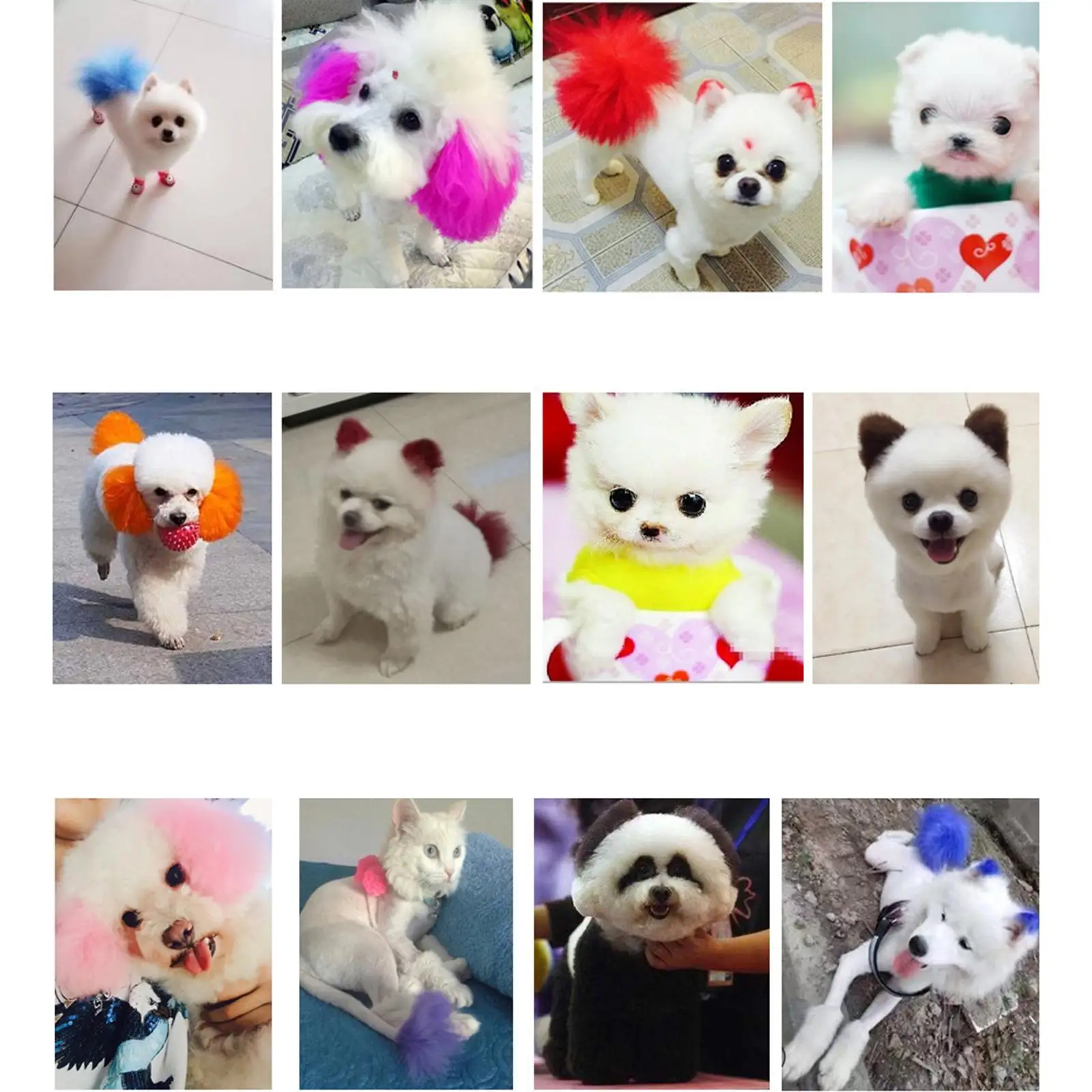 Dog Hair Dye Grooming Pet Bright Color Pet Hair Dye Cream Hair Dye Coloring Pets