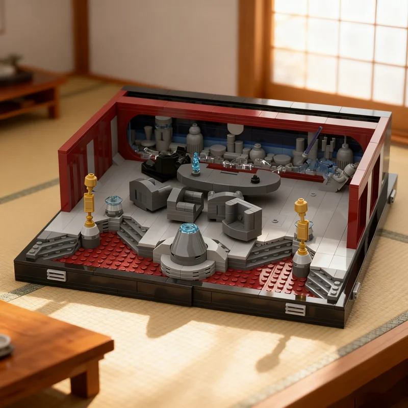 837pcs MOC Star Battle Palpatine's Arrest Palpatine Model Building Blocks Toy Architecture Christmas Gifts 3D Assemble Brick