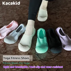 Zapatos aeróbicos de boca baja para niños y adultos, zapatillas transpirables antideslizantes para correr, Yoga, Fitness, deportes de playa coloridos, 2024