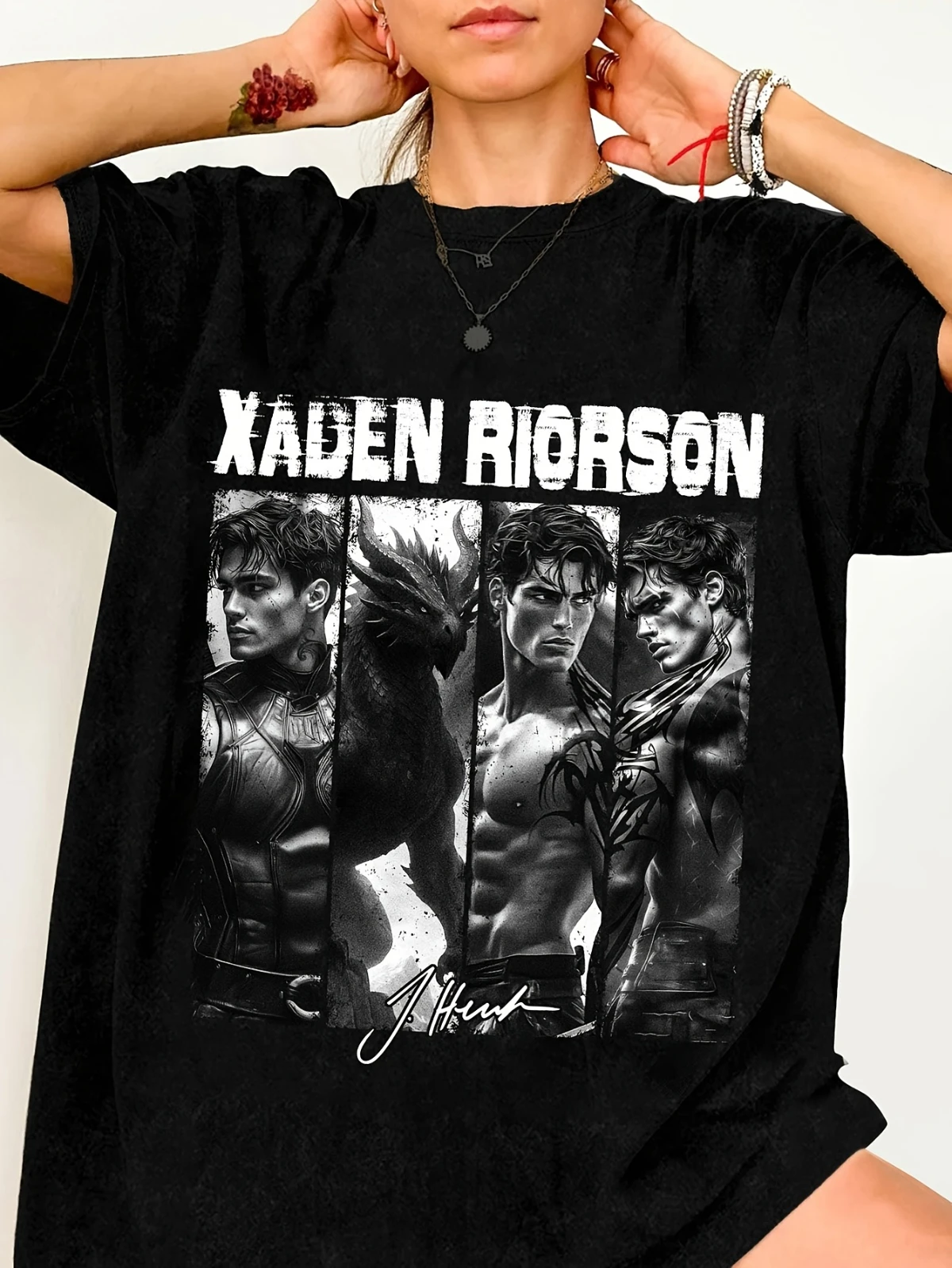 T-shirt Fourth Wing, T-shirt Dragon Knight, Cadeau pour les passionnés de livres, T-shirt classique Fourth Wing Xaddy