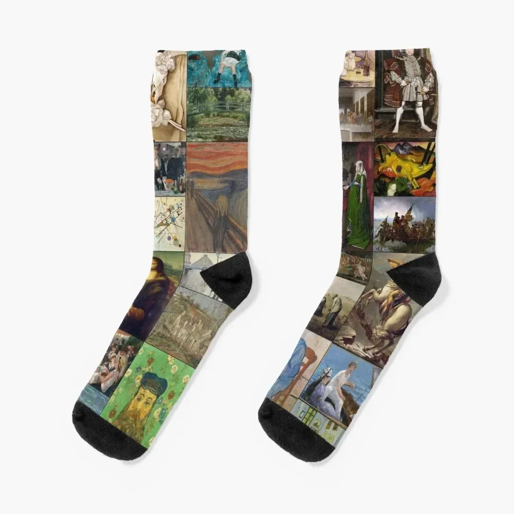 Famous Paintings Socks christmas stocking winter gifts anime hockey Men's Socks Luxury Women's