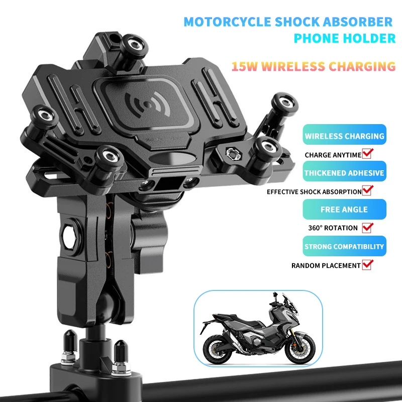 

Motorcycle Mobile Phone Holder Wireless Chargingfor Honda PCX150 PCX160 PCX125 ADV150 XADV 750 350 150 NS125LA Accesorios Bracke