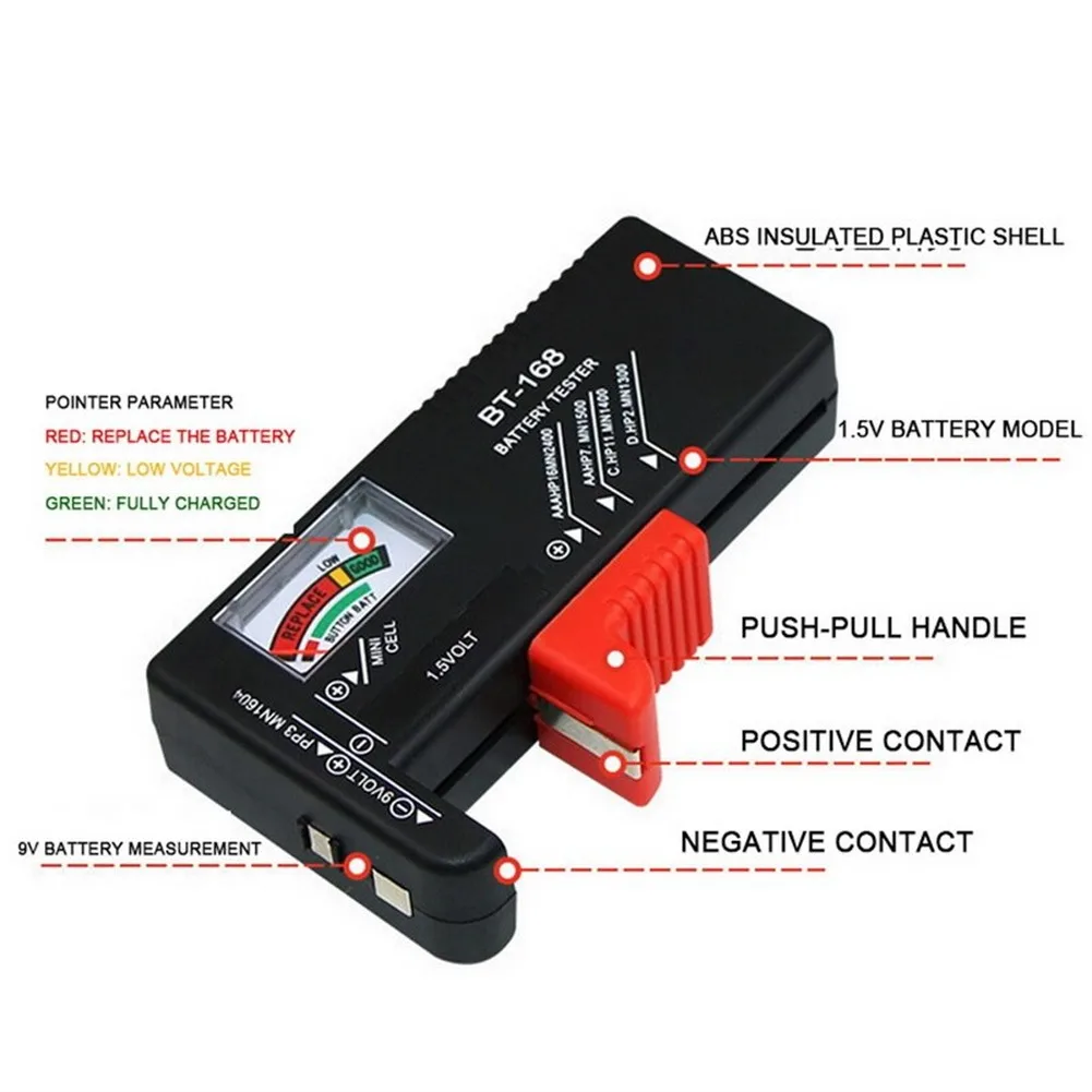 

Battery Testing Tool Battery Capacity Tester Battery Capacity Tester Battery Accessories Digital Easy To Carry