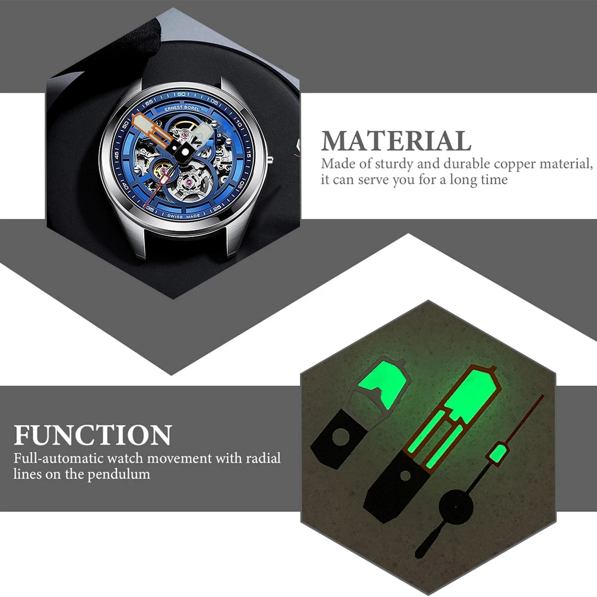 Модифицированные аксессуары для часов, оранжевый, красный, белый цвет, стрелки, зеленые светящиеся стрелки для японского механизма NH35/36/4R7S