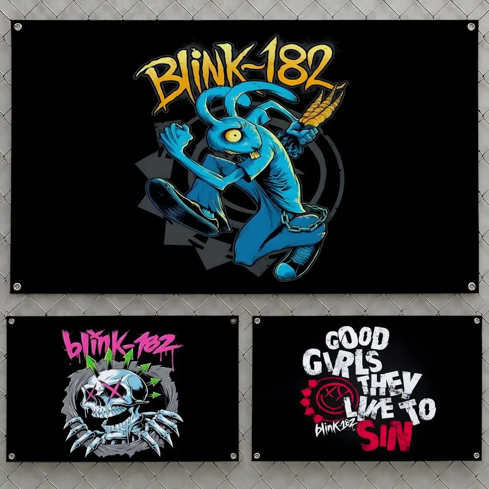 Band Blink-182 Enema of the State Punk Flags Wall Hanging Flag Banners For Birthday Parties Outdoor Bedroom Dorm Room Decor