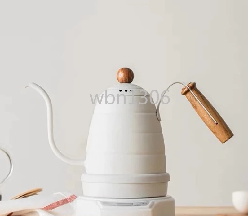 

Small mouth hand brewing coffee pot, household thermal insulation timing long mouth dripping temperature control pot