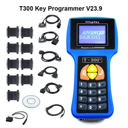 Auto Key Programmer V23.9 T300 Car Key Maker Full Set Key Copy Converter Tool OBD ECU Read Code Key Programmer English Spanish