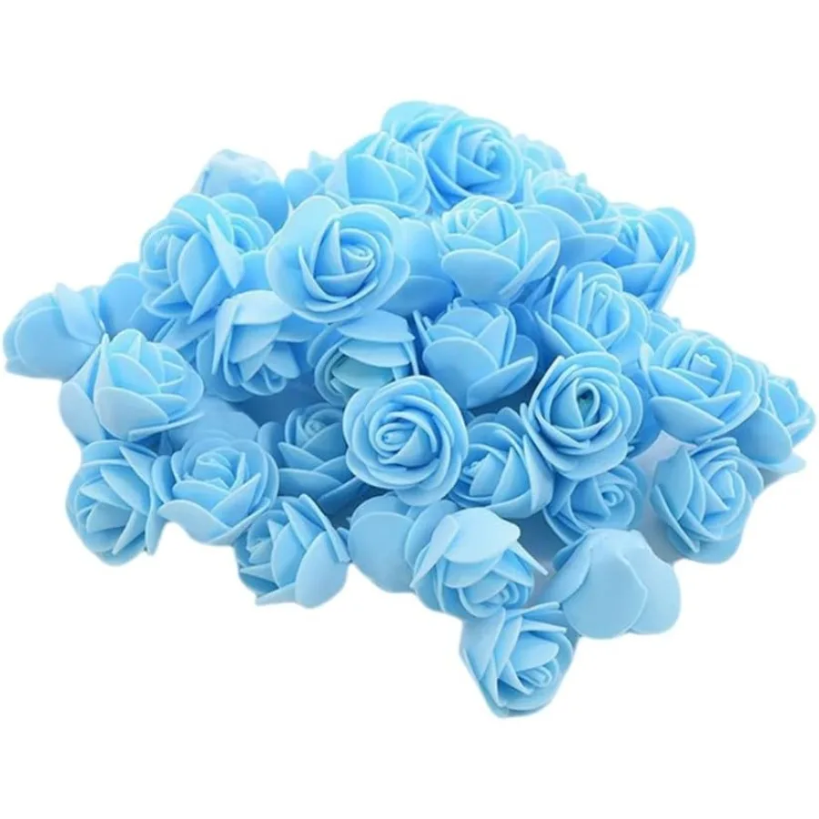 

Mini Fake Roses Articial Flowers 100 PCS 3.5cm Red Foam Rose Head for Crafts Accessories Home Party Home Decorations and Baby S