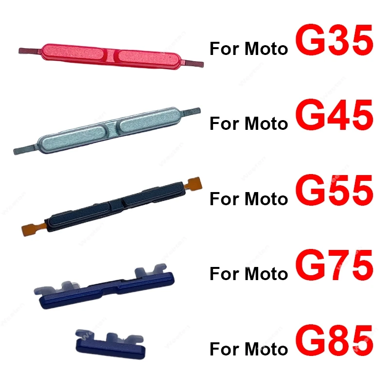 

Кнопка регулировки громкости и включения/выключения для Motorola Moto G35 G45 G55 G75 G85, запасные части для ремонта