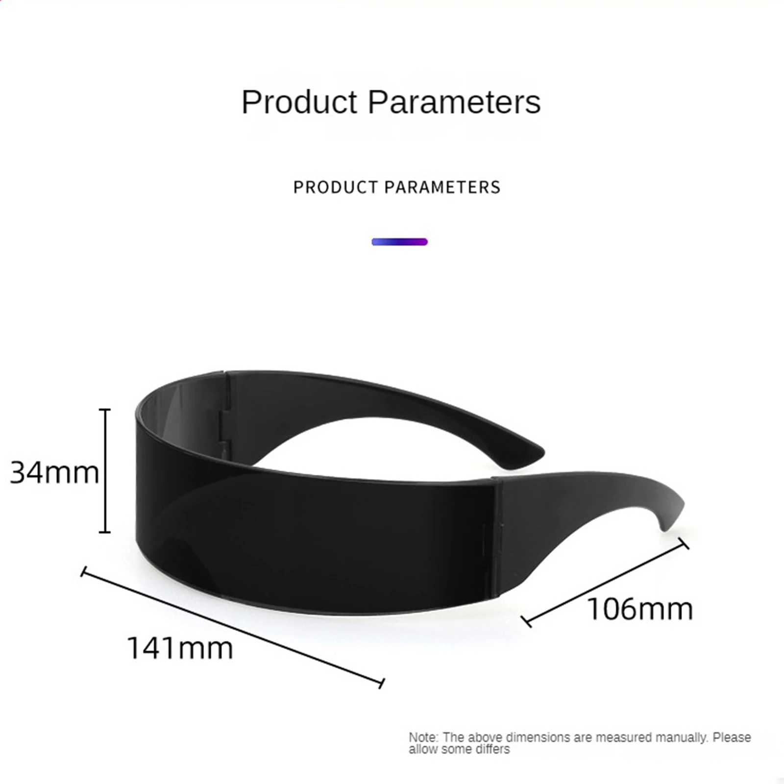 Silberne Metallische Spiegel-Sonnenbrille Futuristische Tech-Visor-Brille Y2K Punk Cosplay Rave Nachtclub Bühnenauftritt Party Eyewear – Detail 1