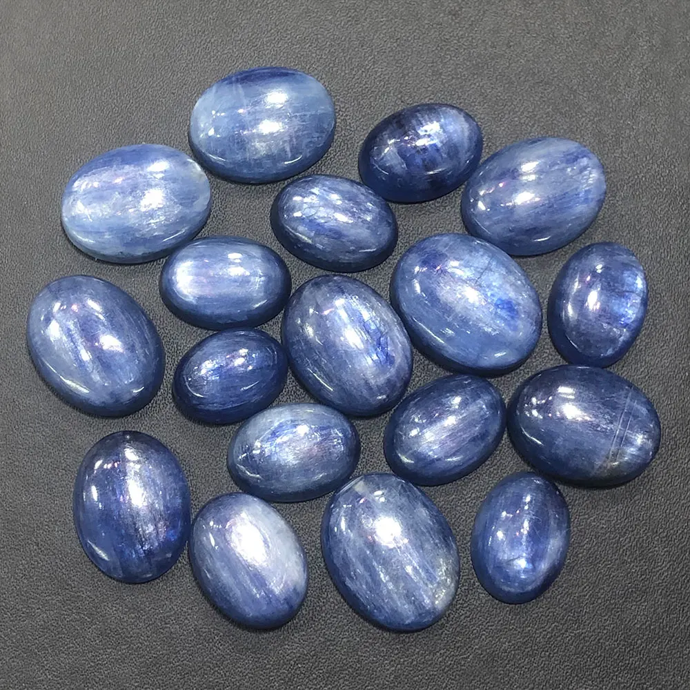 Natural Kyanite Oval Cabochon Blue Kyanite Quartz Crystals Healing Stone Gemstone Energy Reiki Jewelry Making Home Decoration