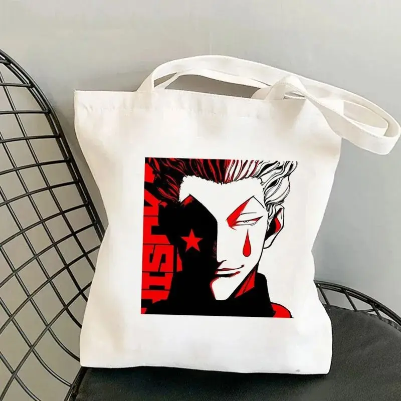 Japanese Animation Shoulder Bags Eco Reusable Shipping Shopper Bags Women Tote Handbag Harajuku Graphic Designer Bag for Ladies