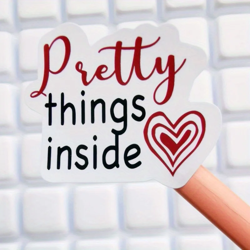 120pcs Pretty Things Inside Stickers 1.6inch Thank You Stickers Hand Made Self-adhesive DIY Paper Label Stationery Sticker