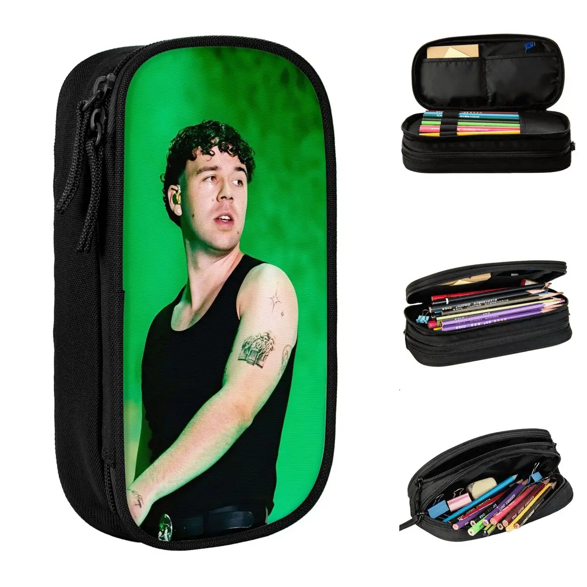 

Модный пенал для певицы Quevedo Pop Latin, пеналы для девочек и мальчиков, большая сумка для хранения, школьные подарки, канцелярские принадлежности