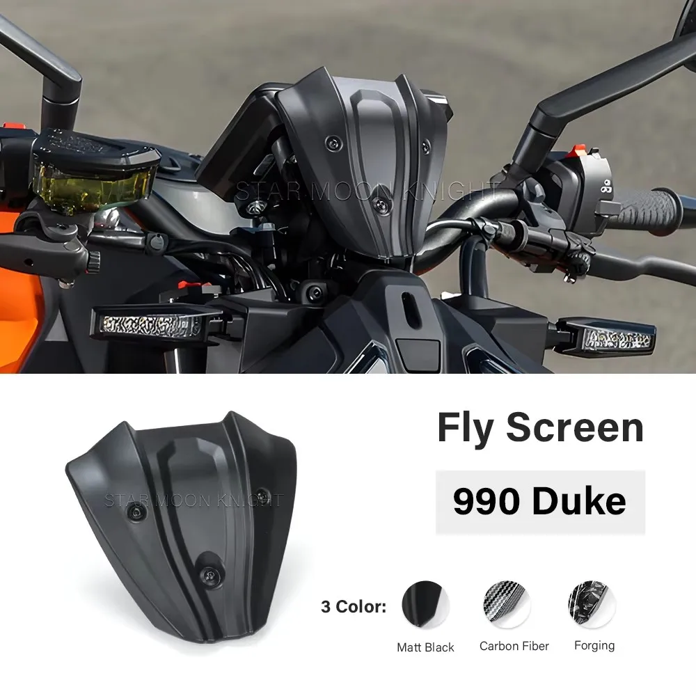 Motorcycle Wind Shield For 990 Duke For Duke 990 2024 2025 Accessories Front Fairing WindScreen Fly Screen Protection
