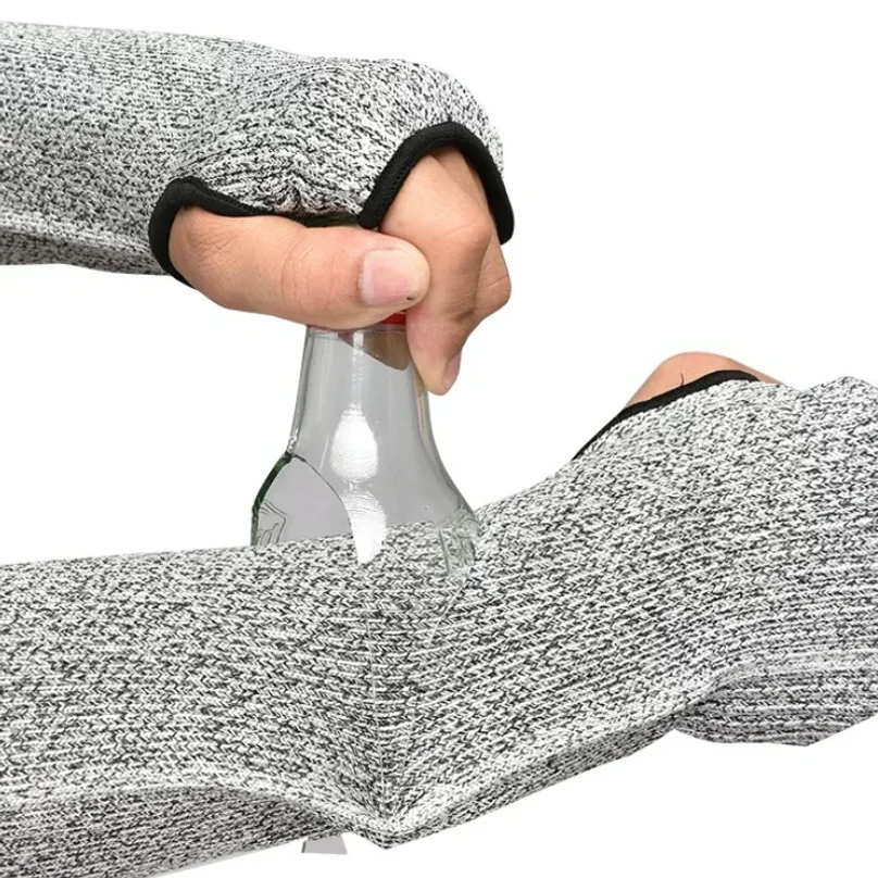 Level 5 Safety Sleeves Anti Cut Arm Puncture Gloves Cutting Resistant Bracers Protector Household Breathable Arm Guard Gloves