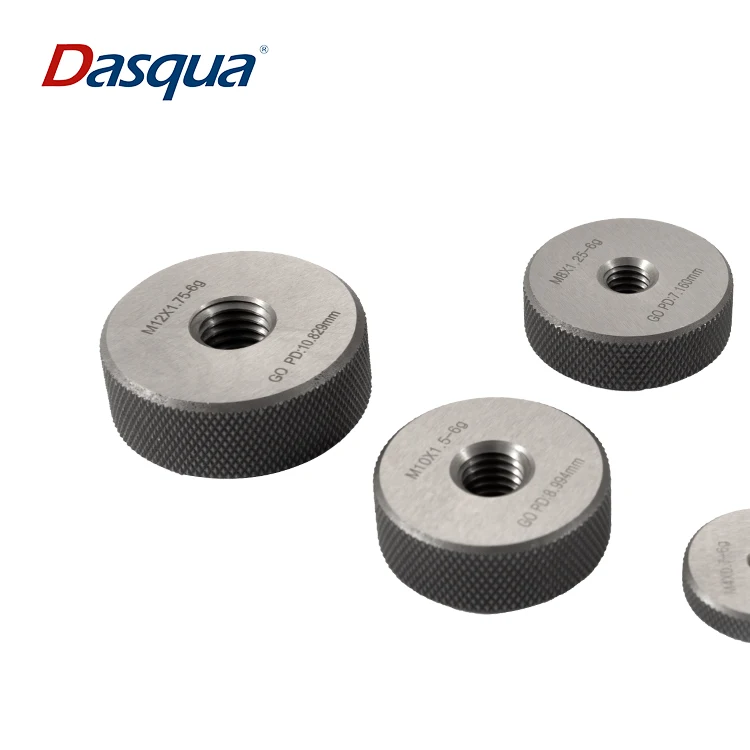 2025 Dasqua ANSI B1.2 DIN ISO 1502 7Pcs Go&No-Go Thread Ring Gauge