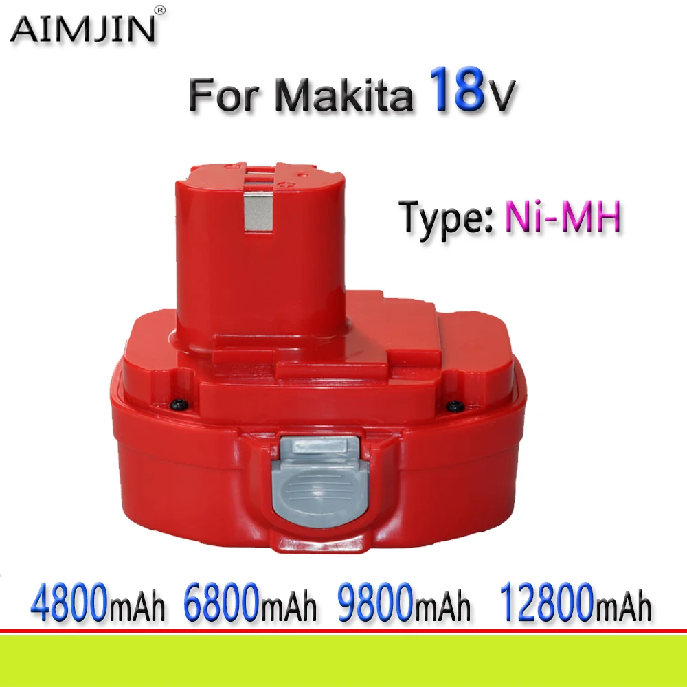 

18V 4800/6800/9800/12800mAh Ni MH Rechargeable Battery PA12 PA14 PA09 PA18 Suitable For Makita 9100 1220 1420 1435 6270D 6280D