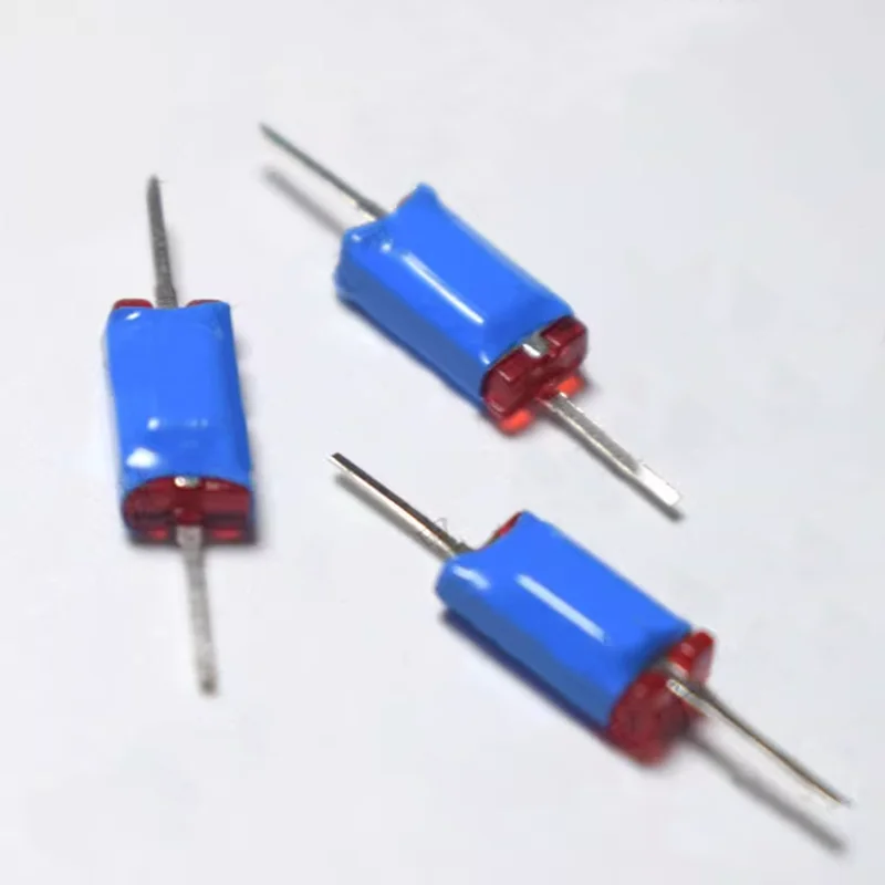 10pcs Bidirectional horizontal ball switch Red Blue flat pin Shake switch 2100 sensor