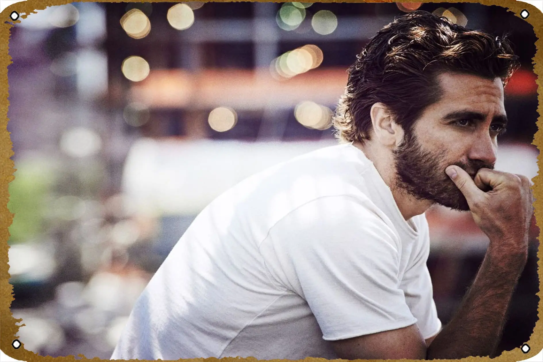 Оловянная винтажная металлическая табличка для мужчин и женщин, портрет Джека гилленхола, Настенный декор для бара, паба, дома, кафе, 8x12 дюймов