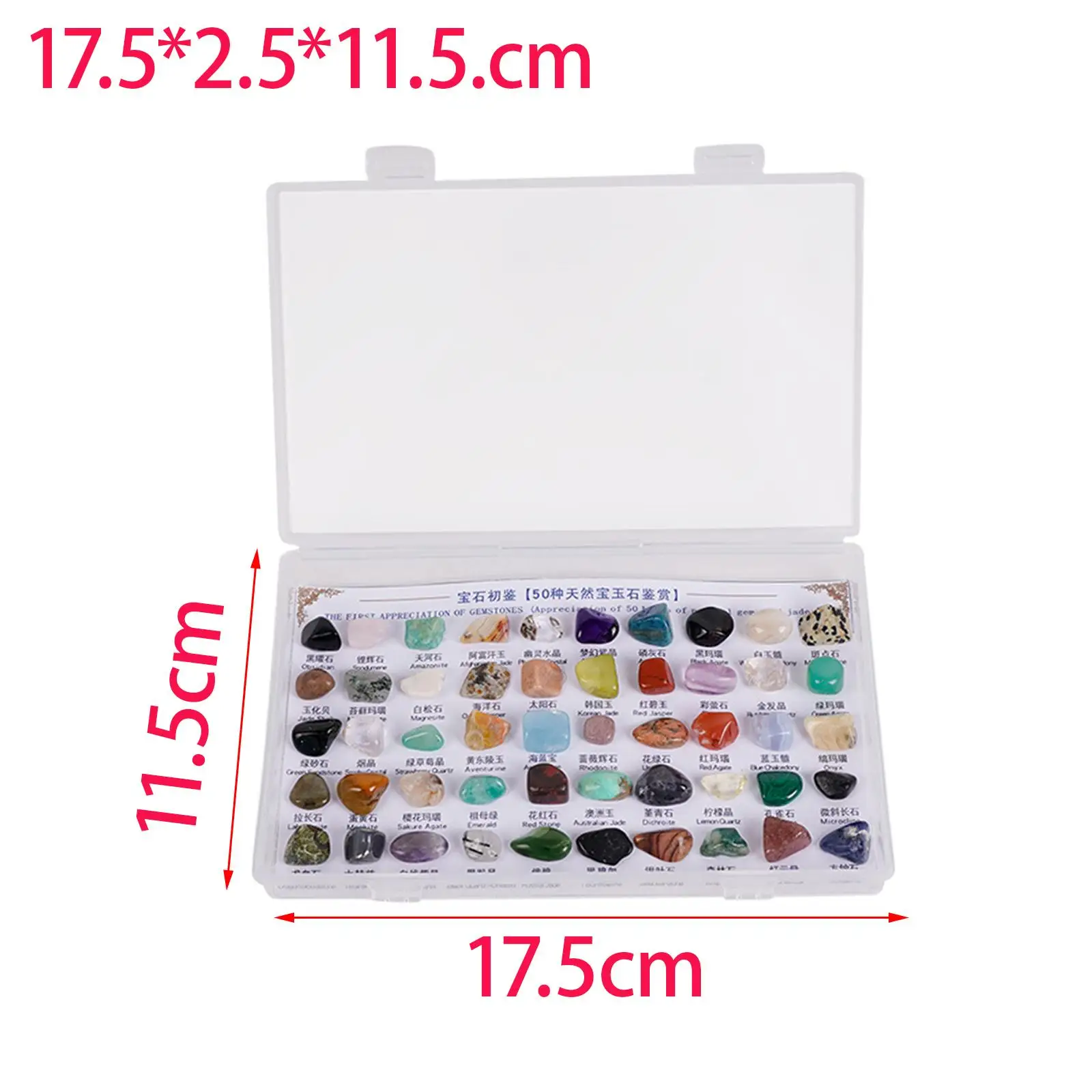 

50 Pieces Mineral Rocks Rough Stones for Craft Jewelry Making Birthday Gift