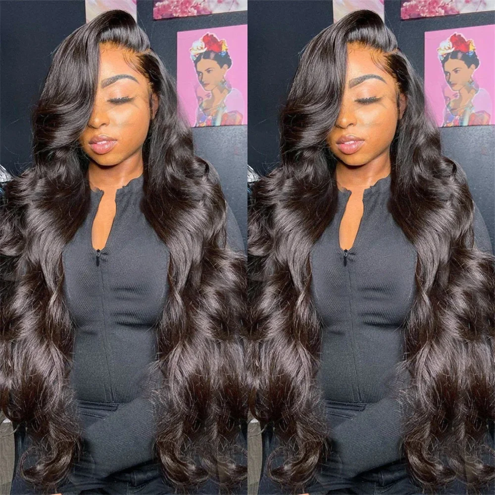 Nadine 40 Inch Body Wave Lace Front Wig Pre Plucked Lace Wigs for Black Women 13x6 13x4 HD Lace Frontal Wig Human Hair Brazilian