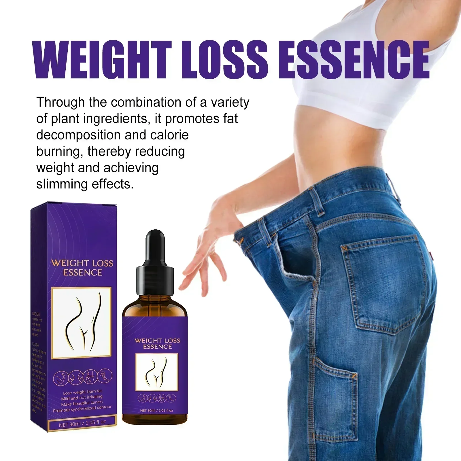 Sdotter New Slimming Oil Fat Burning Belly Loss Fat Lose Weight Slim Down Natural Plant Extracted Weight Lose Slimming Essential