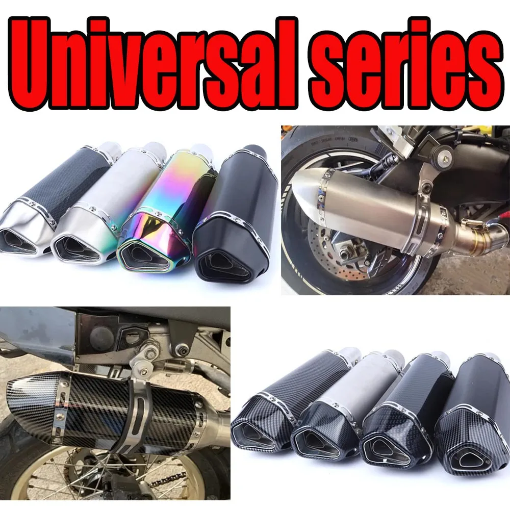 Tubo de escape modificado para motocicleta, adecuado para YAMAHA YZF Kawasaki Z250 Ninja 300 400 Huanglong 600 Scorpio, tubo de escape modificado