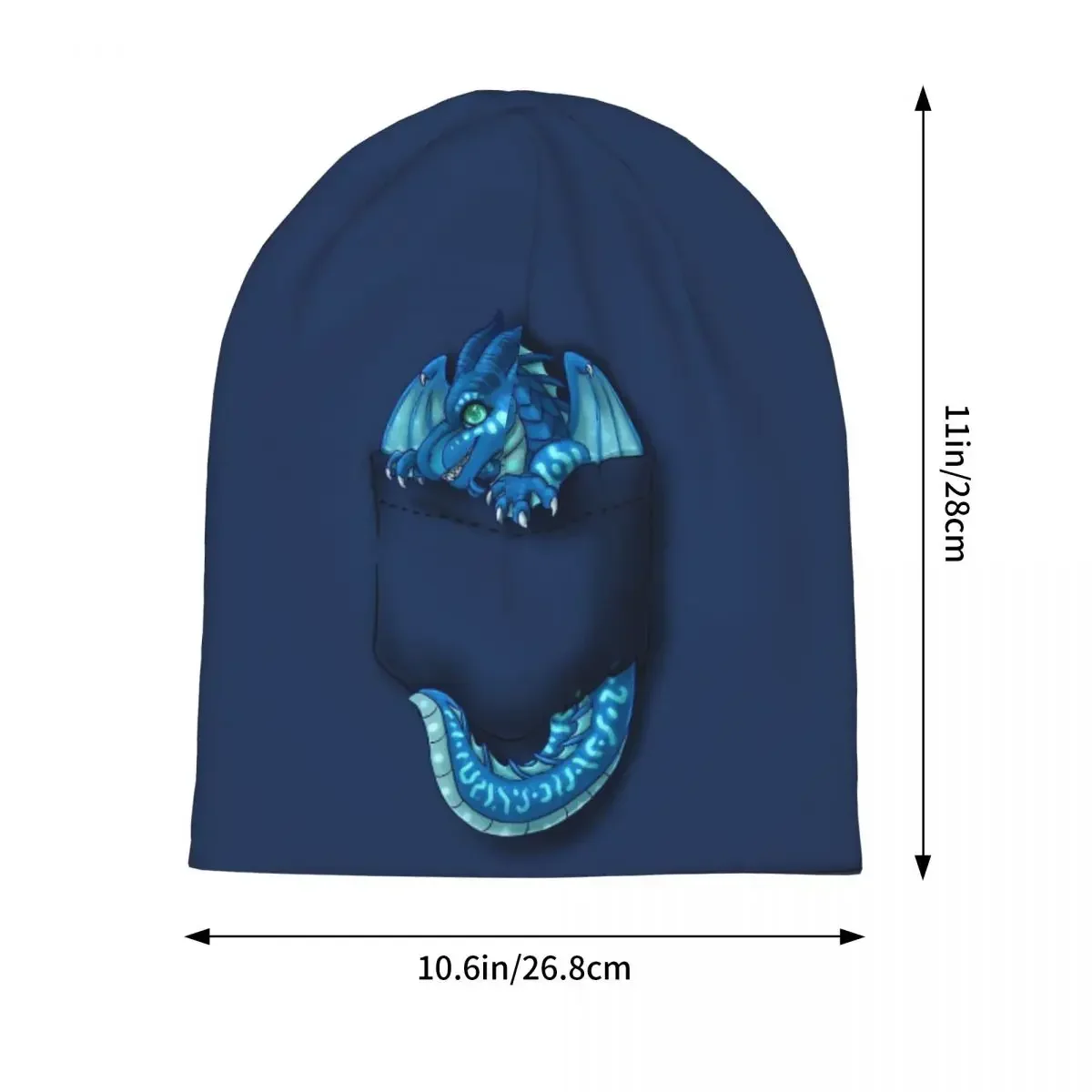 Wings Of Fire - Pocket Tsunami Dragon Warm Knitted Cap Hip Hop Bonnet Hat Autumn Winter Outdoor Beanies Hats for Unisex Adult