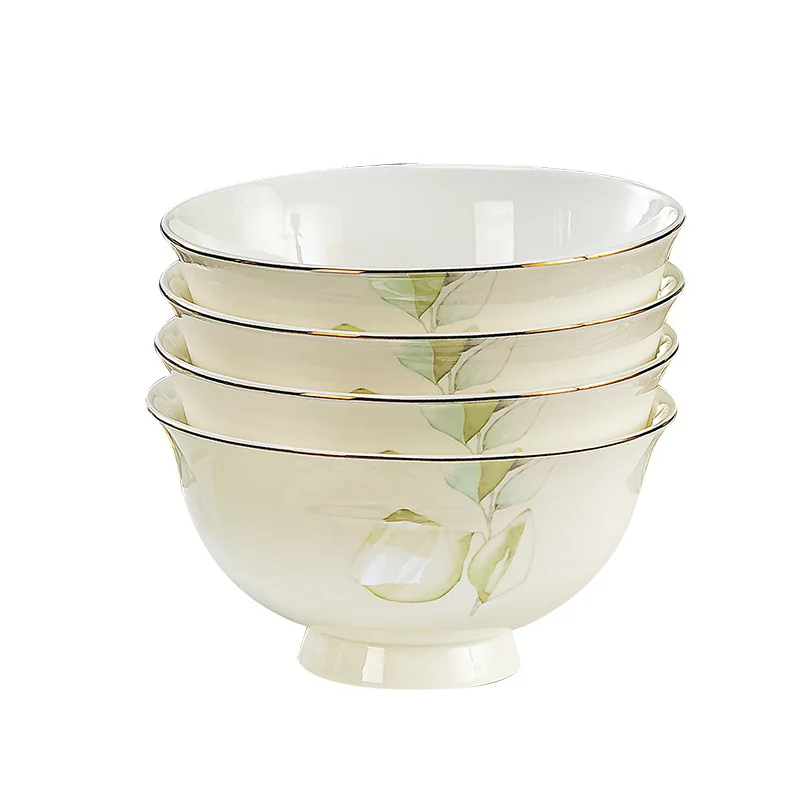 

Jingdezhen Ceramic Tableware Dish Set Household Nordic Tableware Set Soup Bowl Gift Box